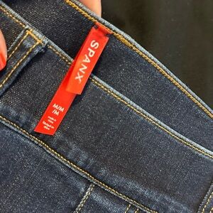 Spanks Pull On Dark Flare Denim Trouser Jean M Medium Excellent